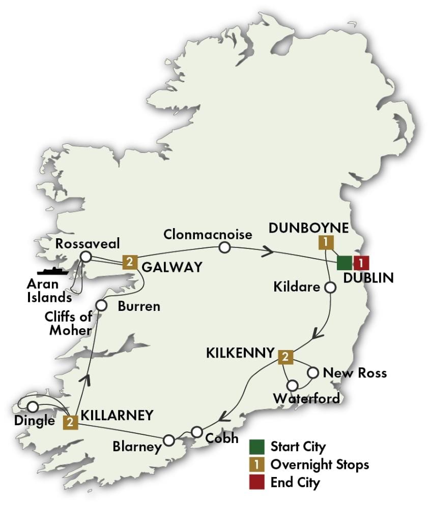 kart 0f irland