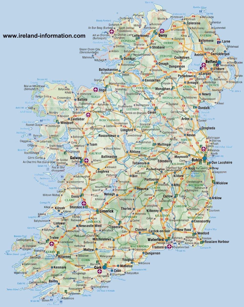 kart av blackrock irland