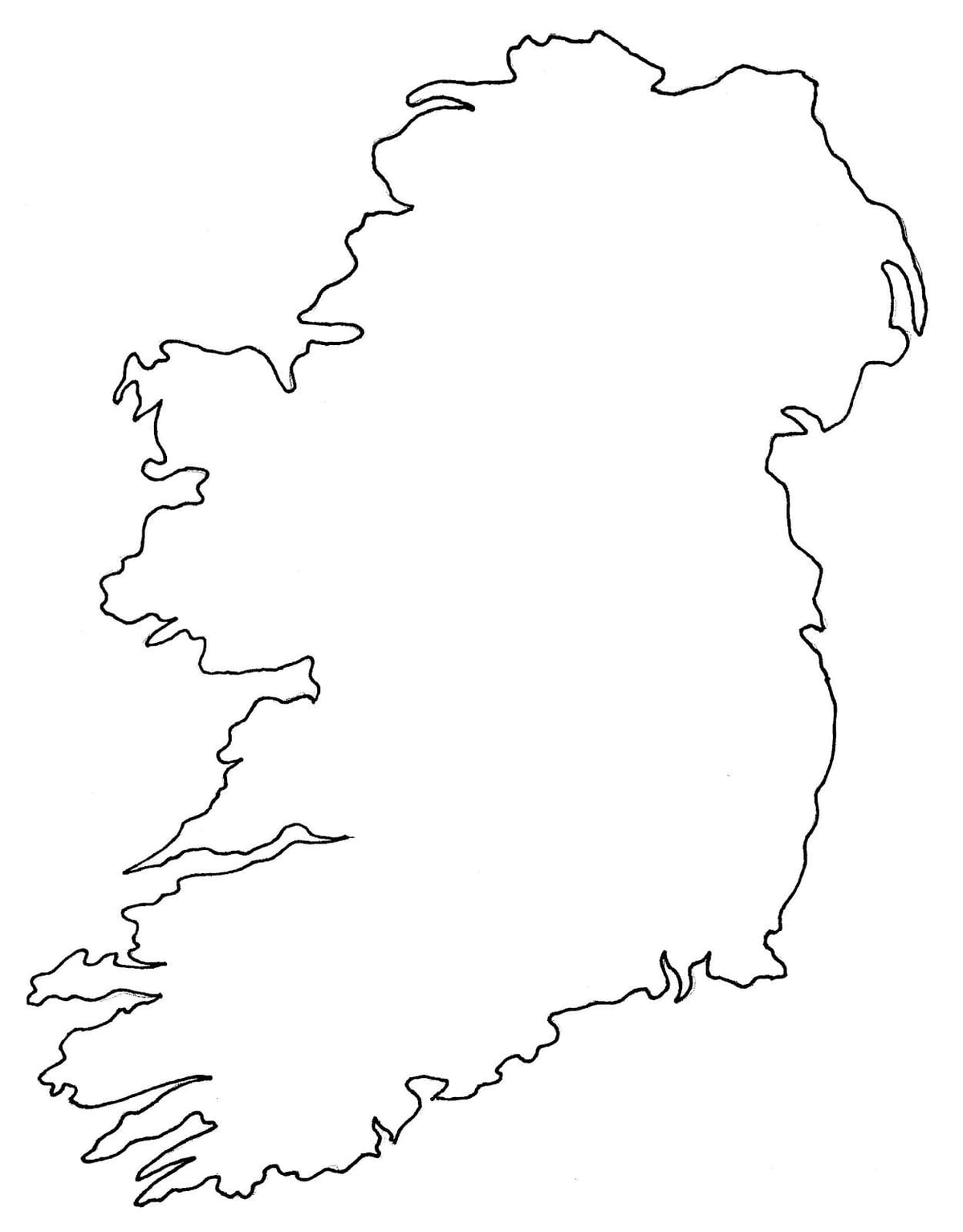 tom kart over irland