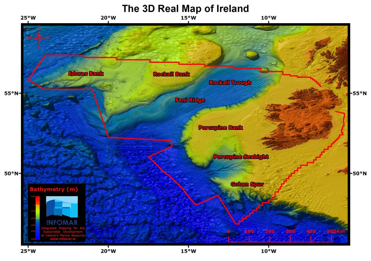 den virkelige kart over irland