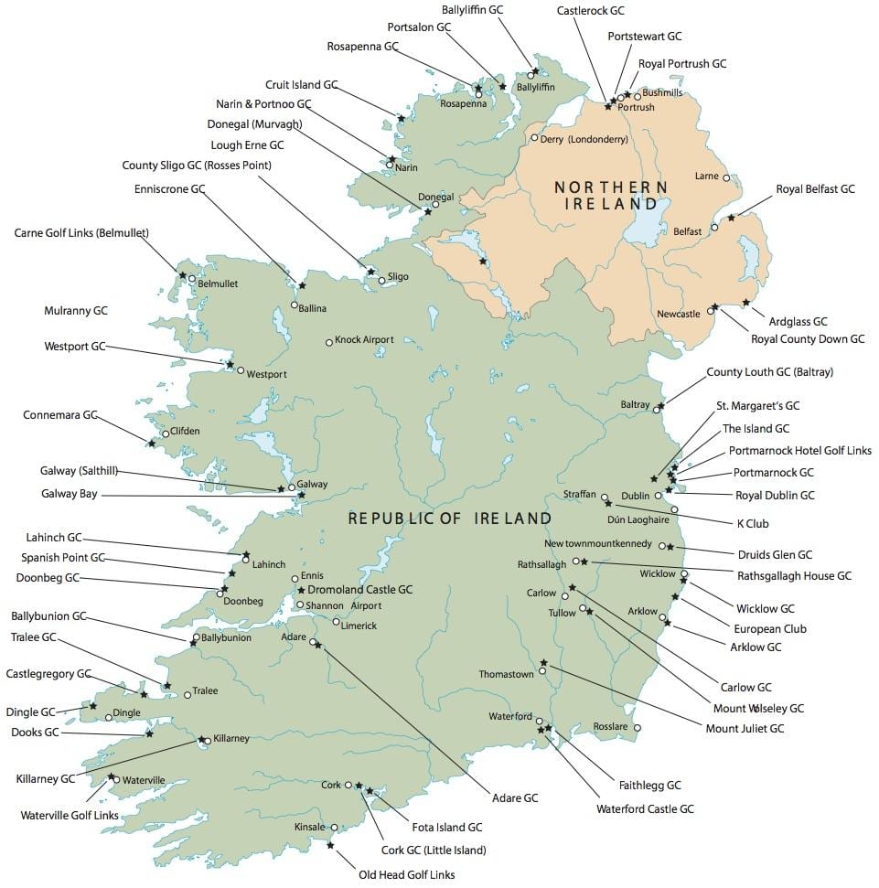 beste kart over irland
