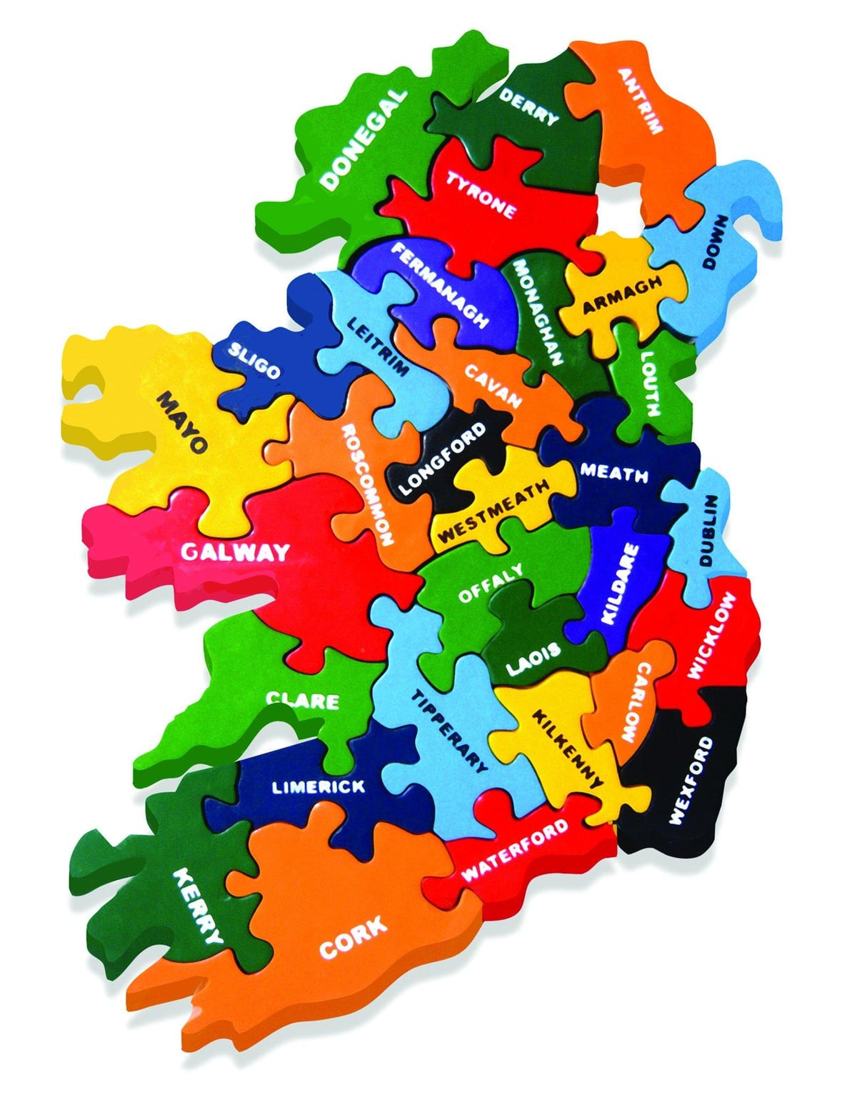 kart til kart over irland jigsaw