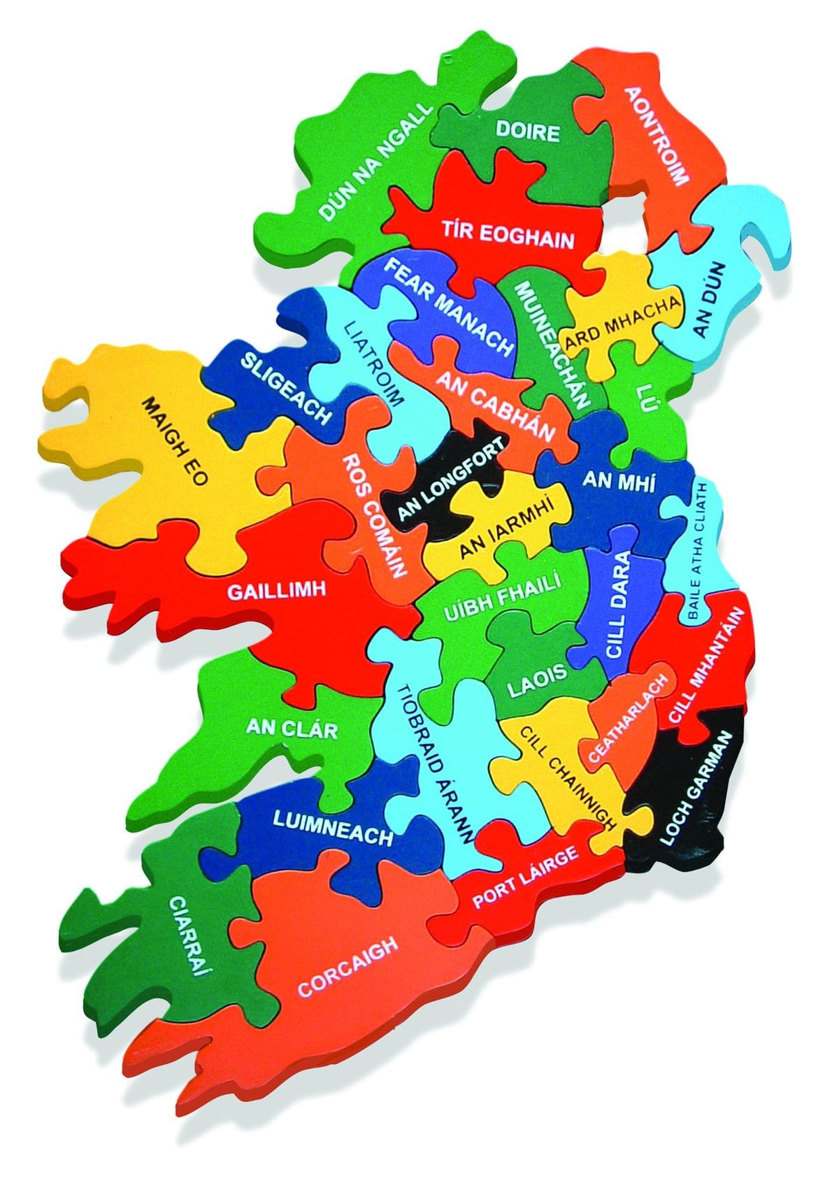 kart til kart over irland som gaeilge