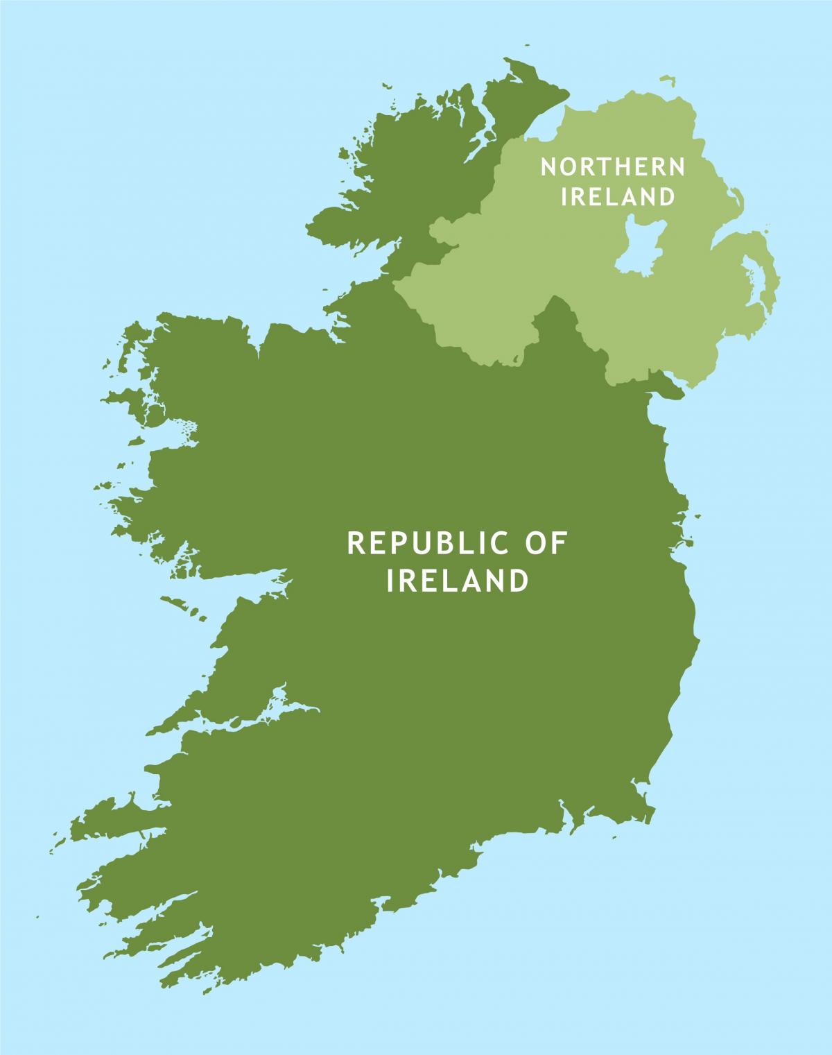 veien kart over republikken irland