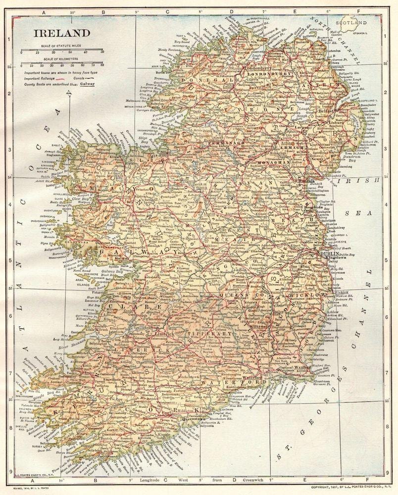 irland vintage kart