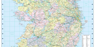 Kart over avstand kart irland