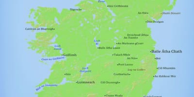 Kart over irland