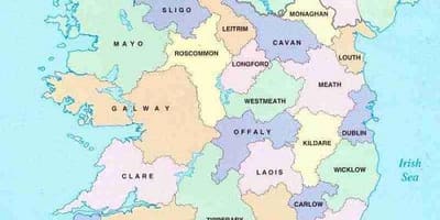 Kart over irland b&b