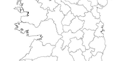Irland map outline