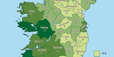 Kart over irland geografi 