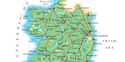 Kart over irland høyde 
