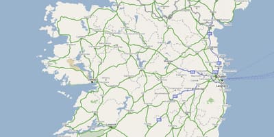 Kart over irland highway