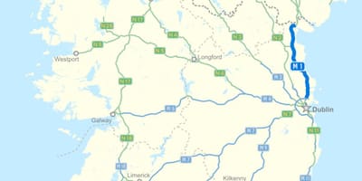 Kart over irland motorveien