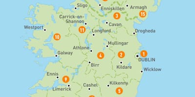 Kart over irland regioner 