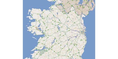 Beste veien kart over irland