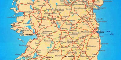 Kart over eire fylker