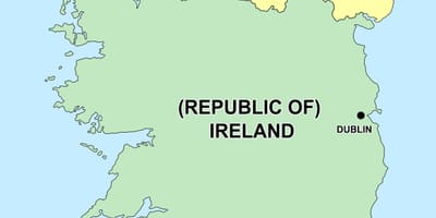  kart over nord-irland og republikken irland