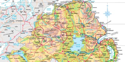 Nord-irland attraksjoner kart
