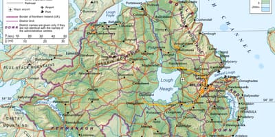 Street map nord-irland